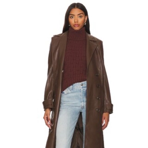 NWT REVOLVE x Stitches & Stripes Brown Chunky Sleeveless Sweater Top - Picture 2 of 9